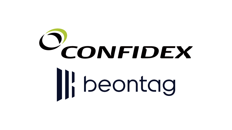 confidexとbeontagのロゴ画像